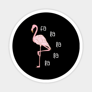 Fa la la la la Flamingo Magnet